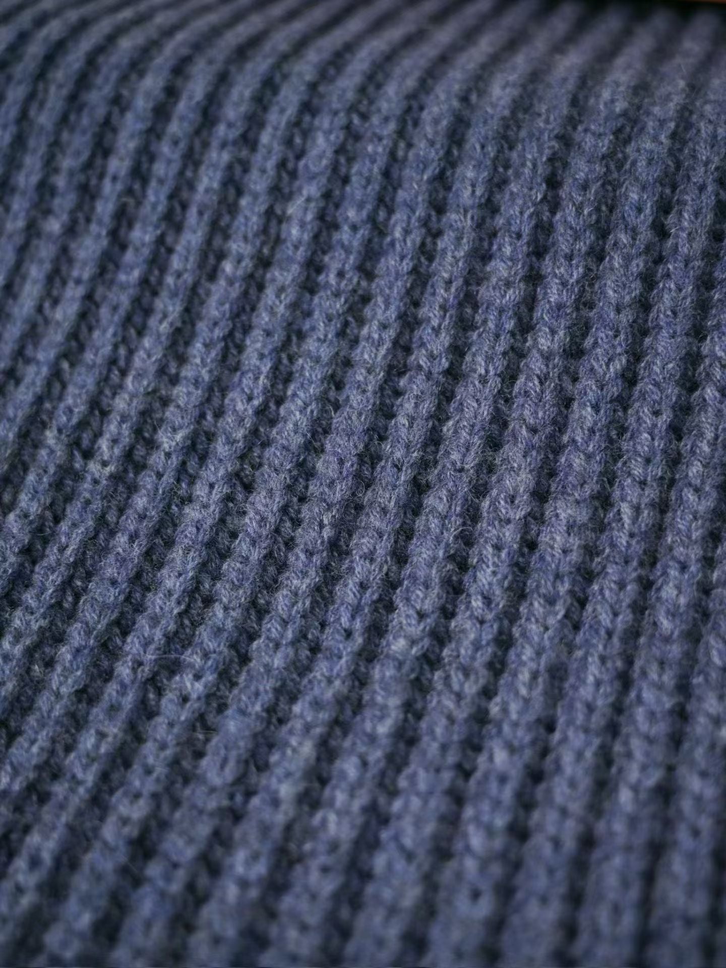 Loro Piana Herren Strickschal aus Woll-Kaschmir-Mix – Blau